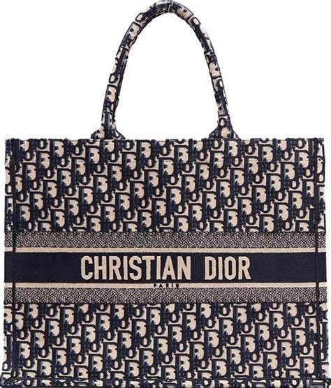 dior logo tote bag